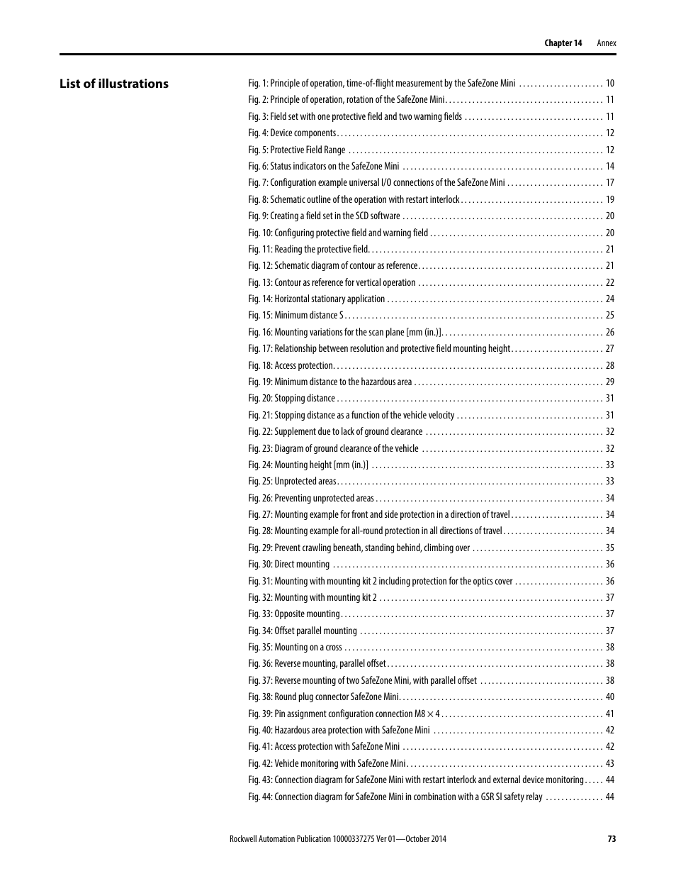 Rockwell Automation 442L-SFZNMN SafeZone Mini Safety Laser Scanner User Manual User Manual | Page 75 / 80