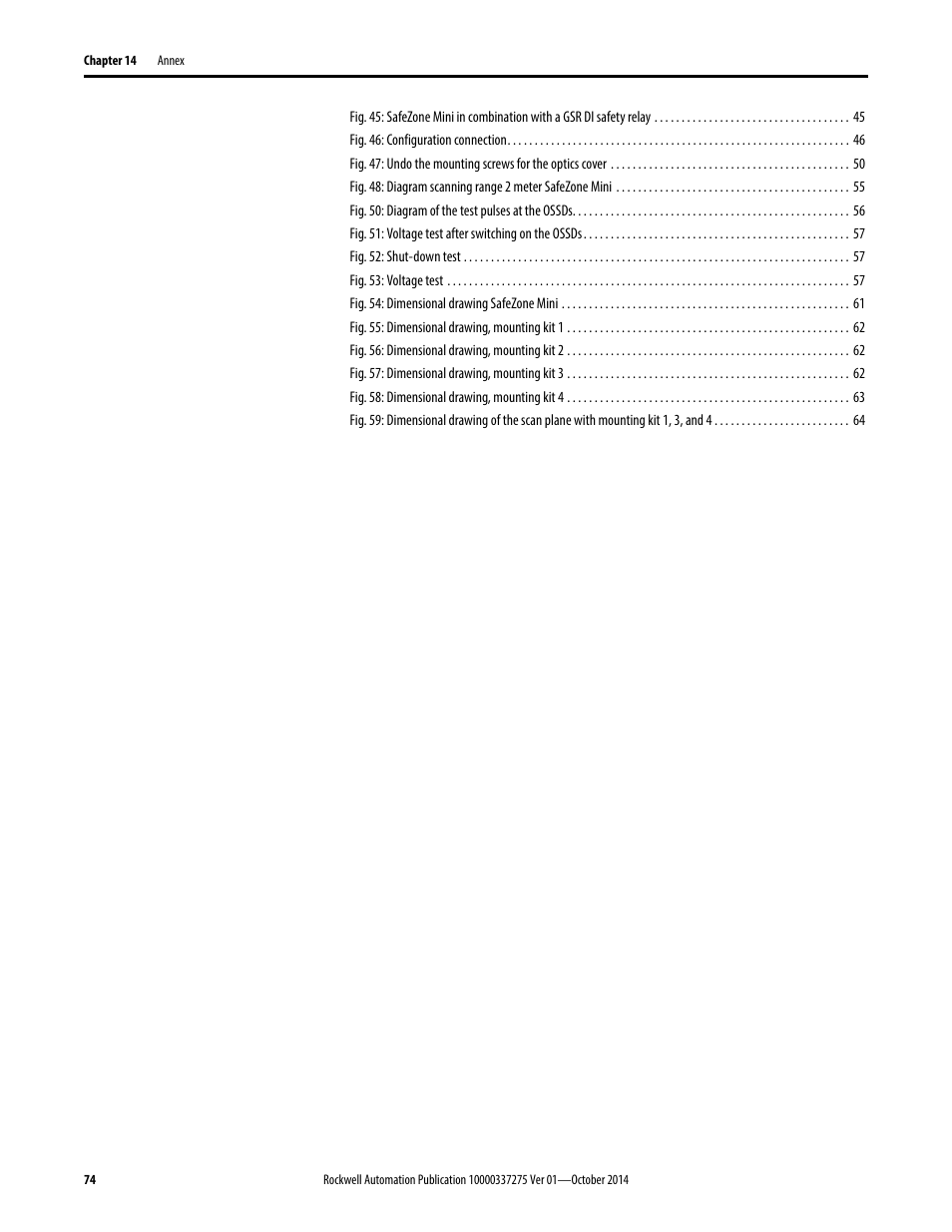 Rockwell Automation 442L-SFZNMN SafeZone Mini Safety Laser Scanner User Manual User Manual | Page 76 / 80