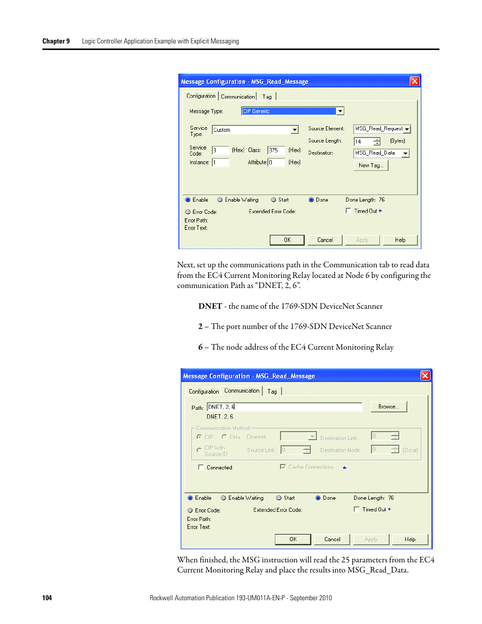 Rockwell Automation 193-EC4 EC4 Current Monitoring Relay User Manual User Manual | Page 103 / 157