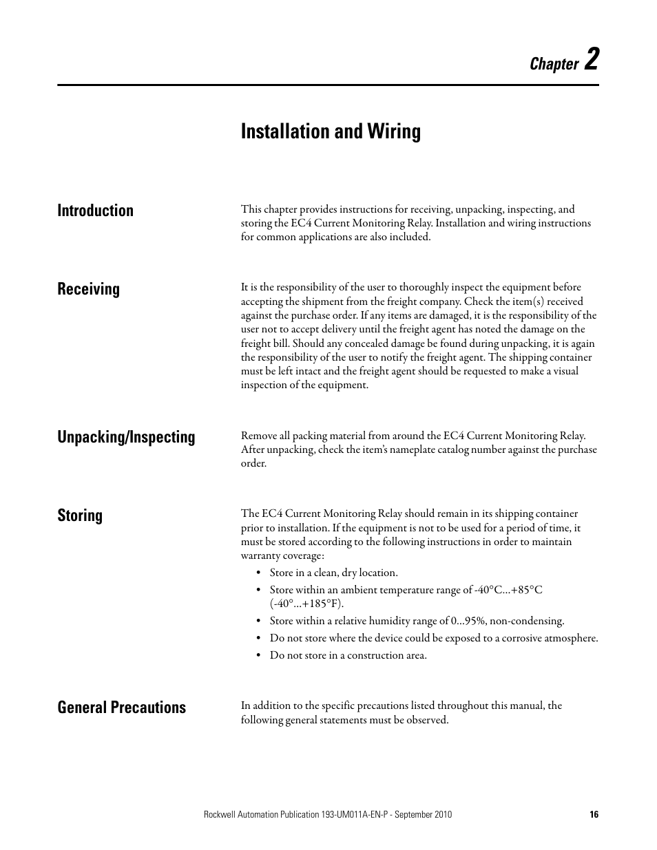 Installation and wiring | Rockwell Automation 193-EC4 EC4 Current Monitoring Relay User Manual User Manual | Page 15 / 157