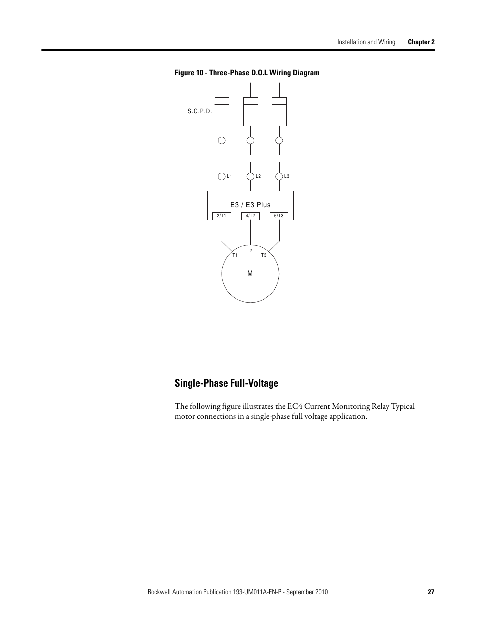 Single-phase full-voltage | Rockwell Automation 193-EC4 EC4 Current Monitoring Relay User Manual User Manual | Page 26 / 157