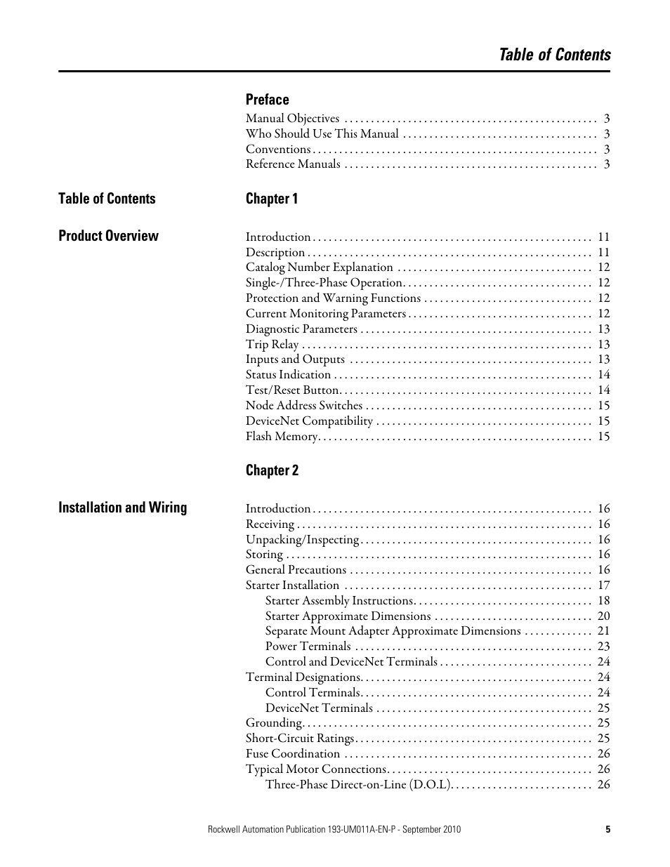 Rockwell Automation 193-EC4 EC4 Current Monitoring Relay User Manual User Manual | Page 5 / 157