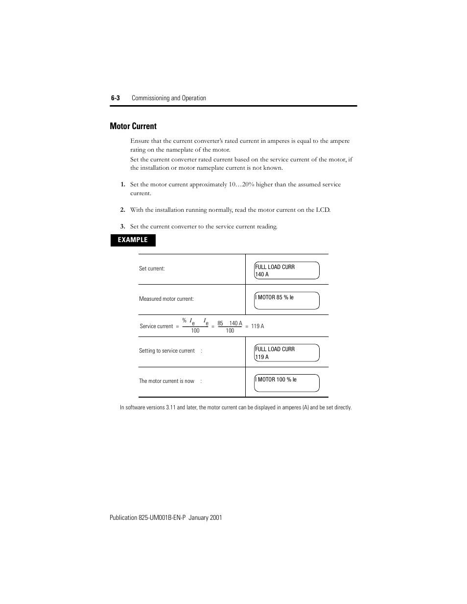 Motor current | Rockwell Automation 825 Smart Motor Manager User Manual User Manual | Page 122 / 160