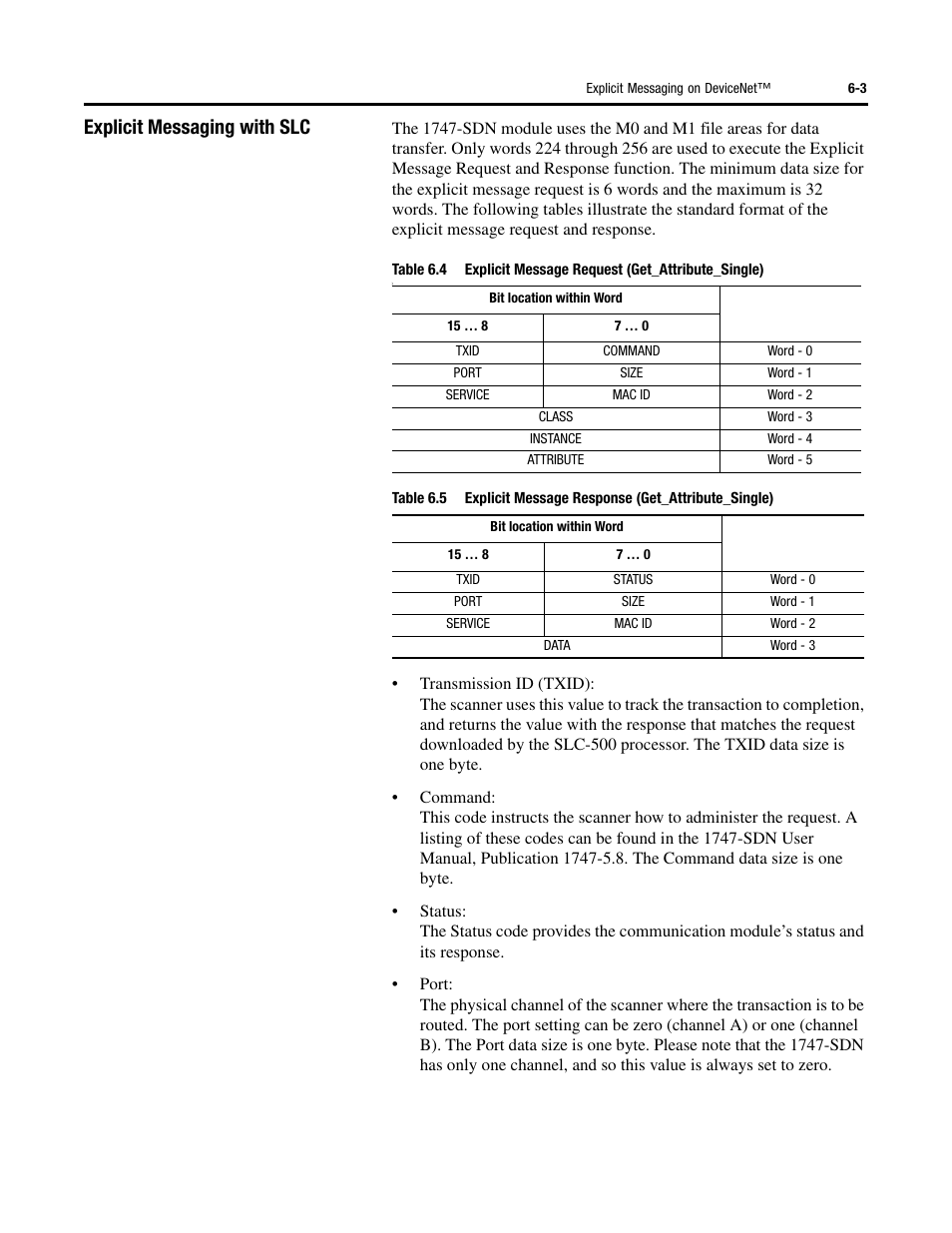 Explicit messaging with slc | Rockwell Automation 284G ArmorStart - User Manual User Manual | Page 153 / 324