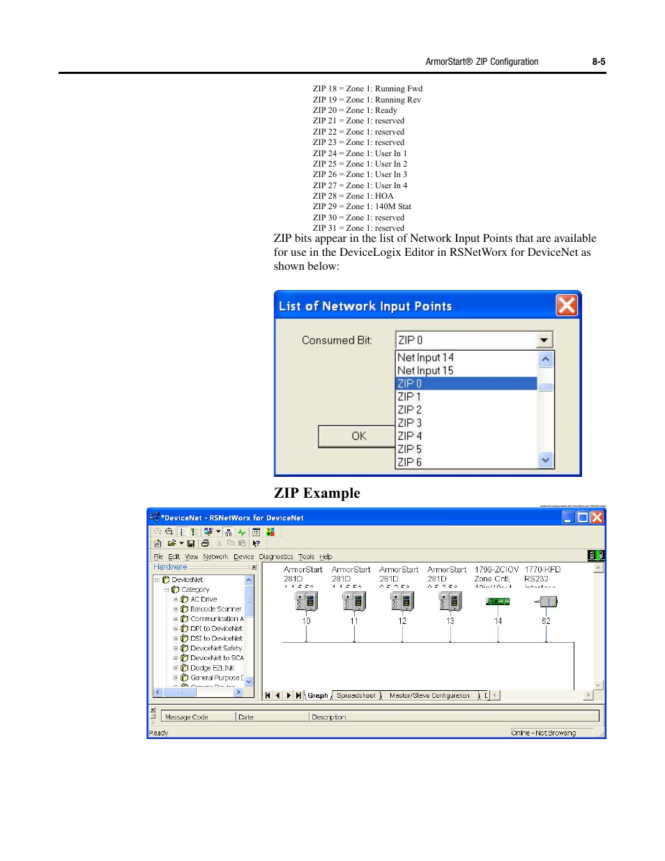 Zip example | Rockwell Automation 284G ArmorStart - User Manual User Manual | Page 177 / 324