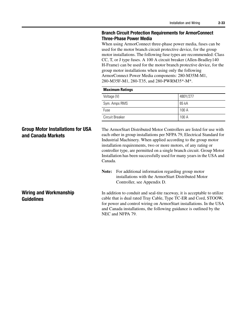 Wiring and workmanship guidelines | Rockwell Automation 284G ArmorStart - User Manual User Manual | Page 51 / 324