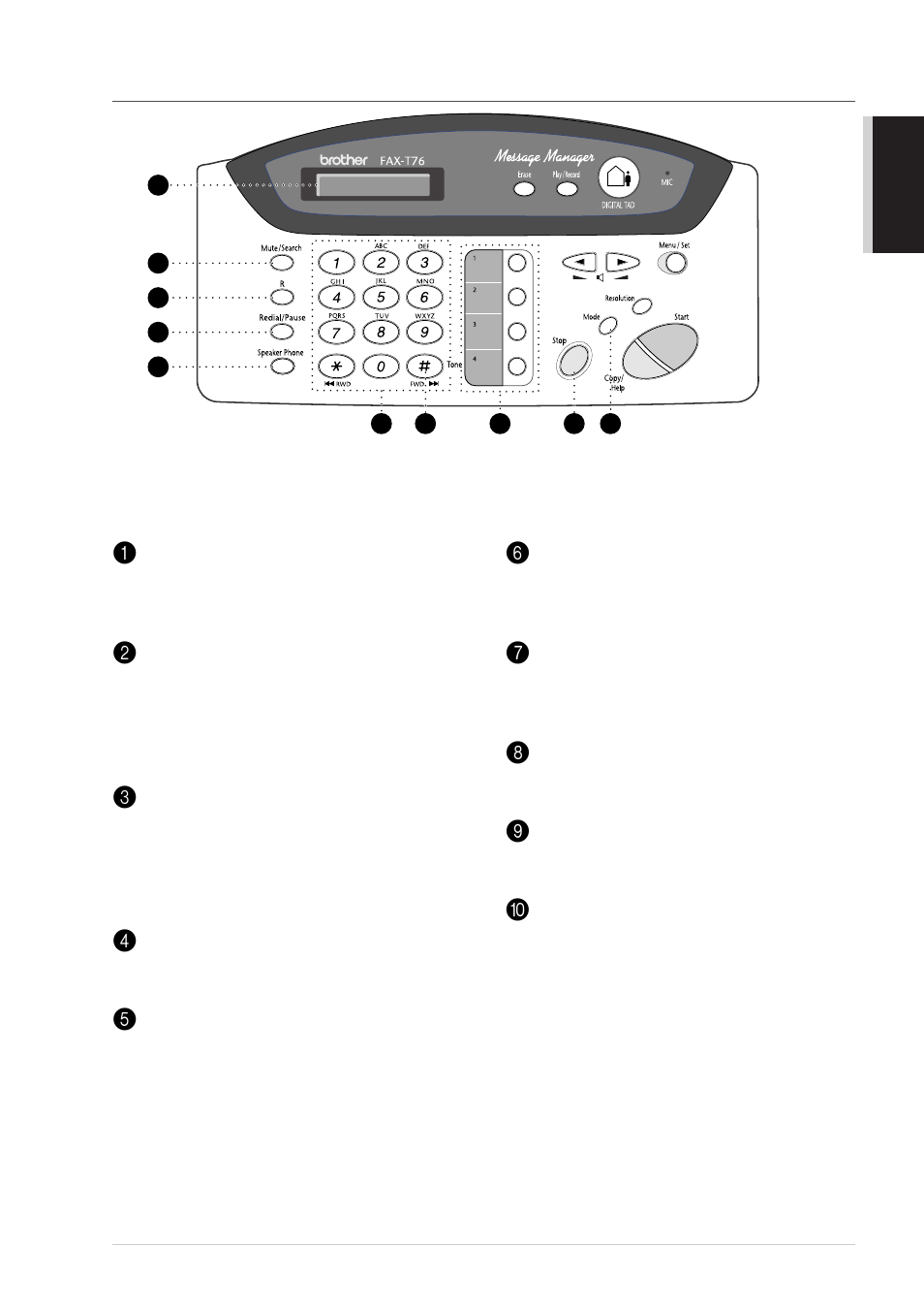 Fax-t76 | Brother T74 User Manual | Page 21 / 98