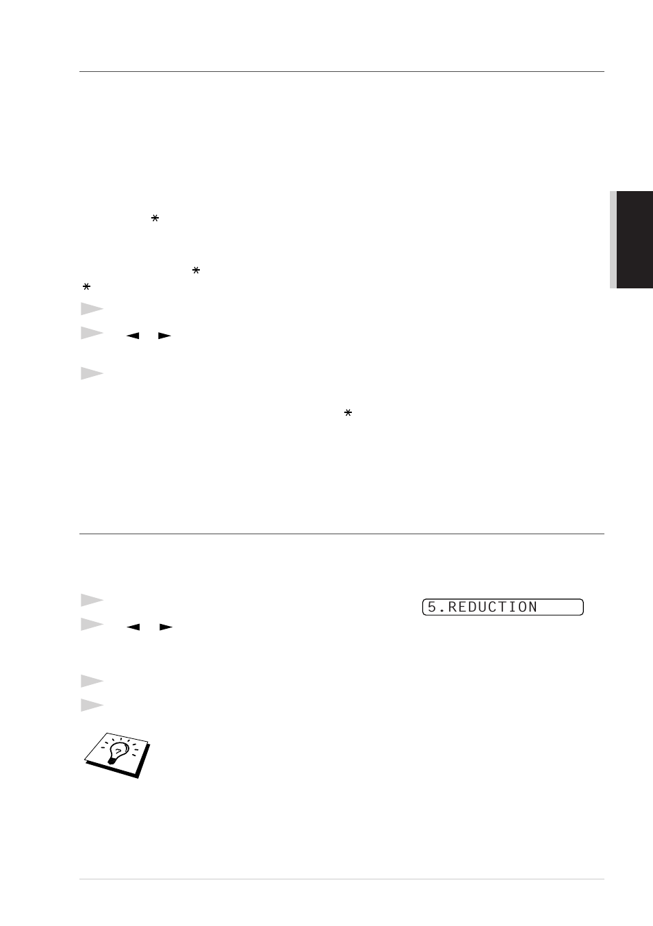 Fax detect, Receiving a fax, Printing a reduced incoming document | Brother T74 User Manual | Page 33 / 98