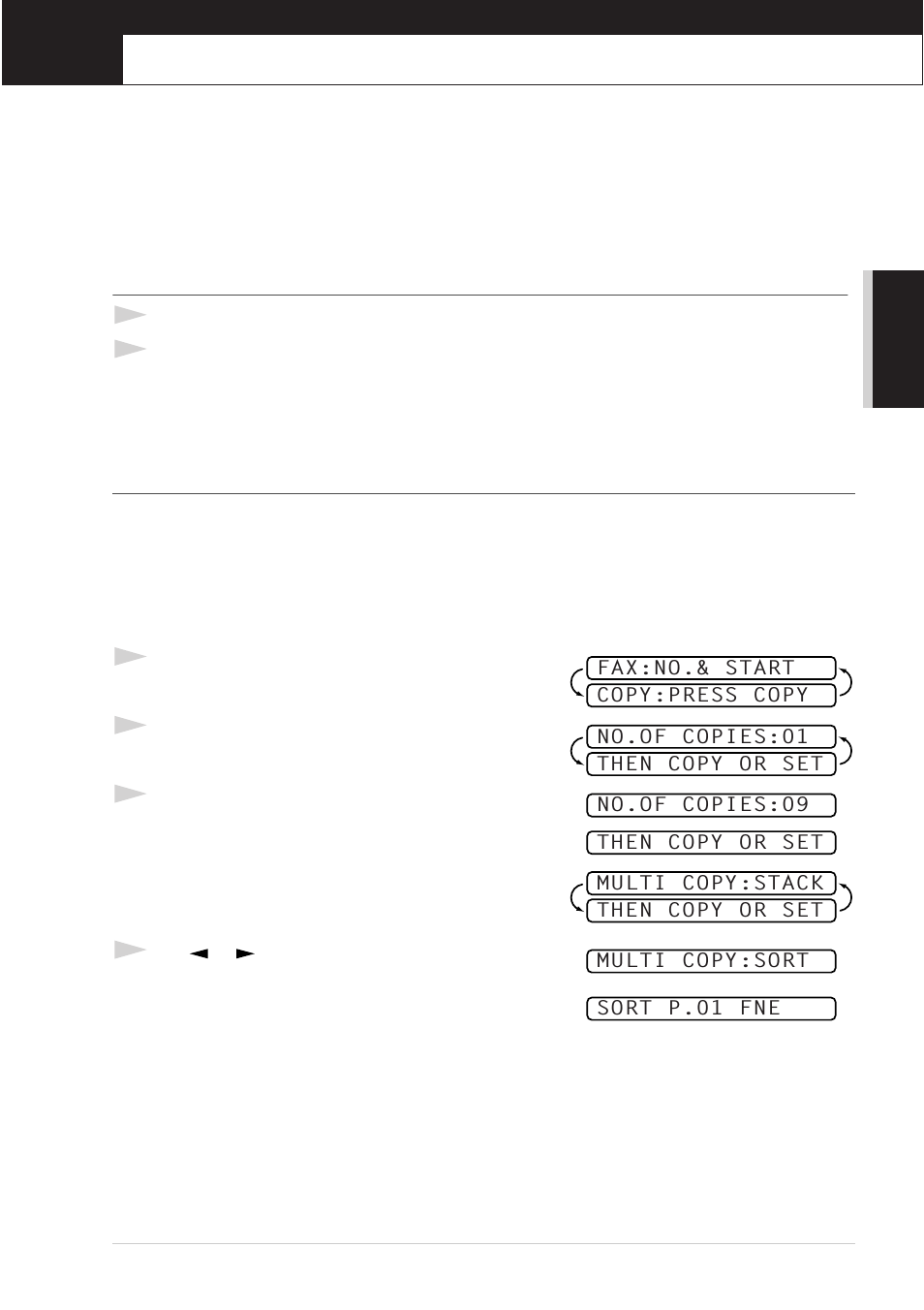 Making copies, Copy functions, Making a single copy | Chapter 4 | Brother T74 User Manual | Page 35 / 98