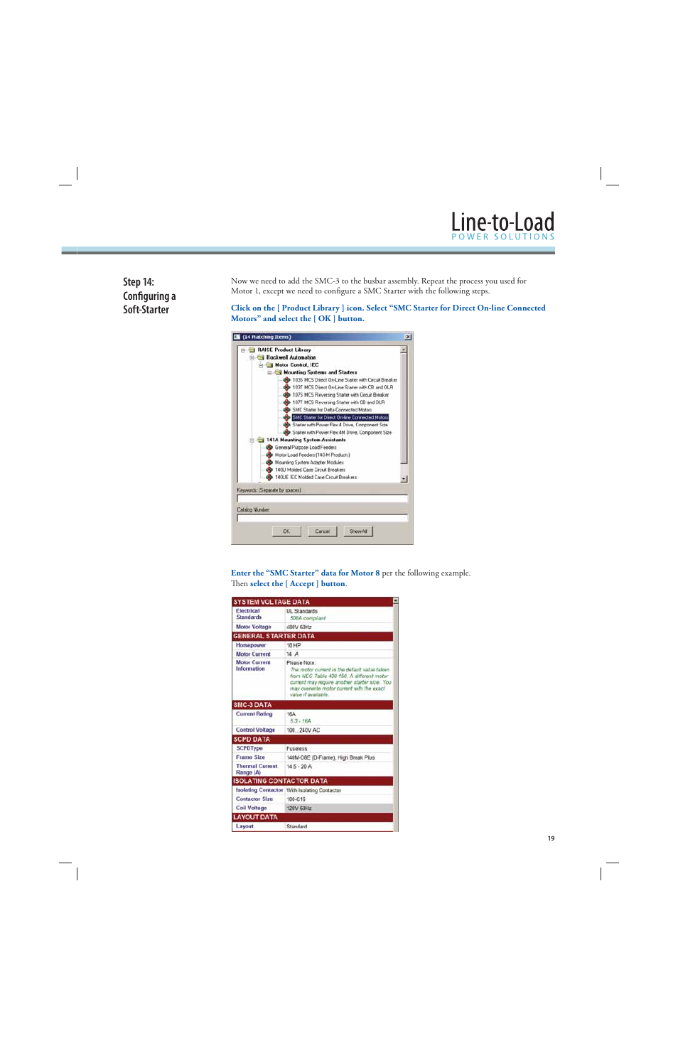 Step 14: confi guring a soft-starter | Rockwell Automation 141A Mounting Ssystem MCS Star Tutorial User Manual | Page 21 / 40