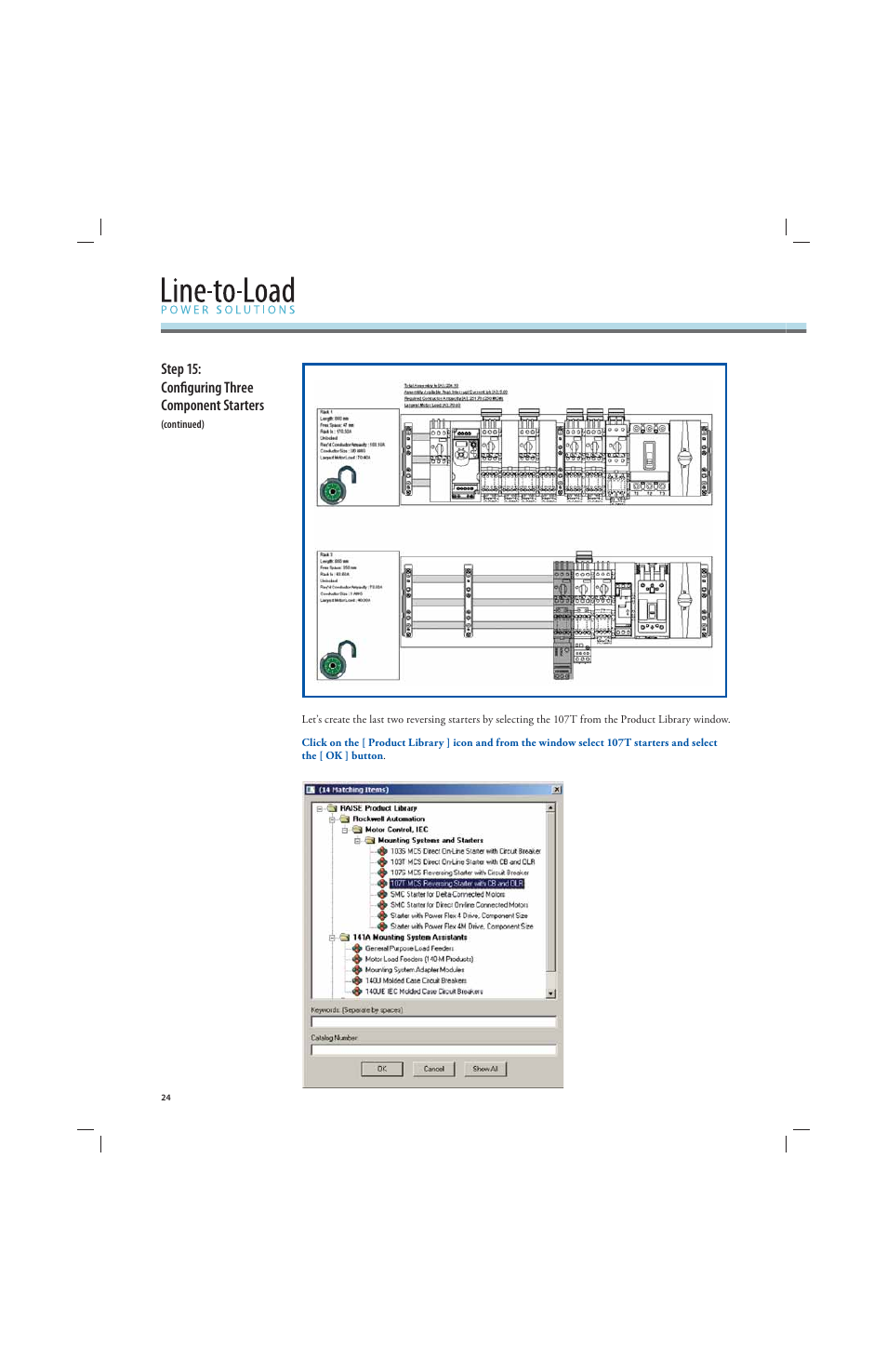 Step 15: confi guring three component starters | Rockwell Automation 141A Mounting Ssystem MCS Star Tutorial User Manual | Page 26 / 40