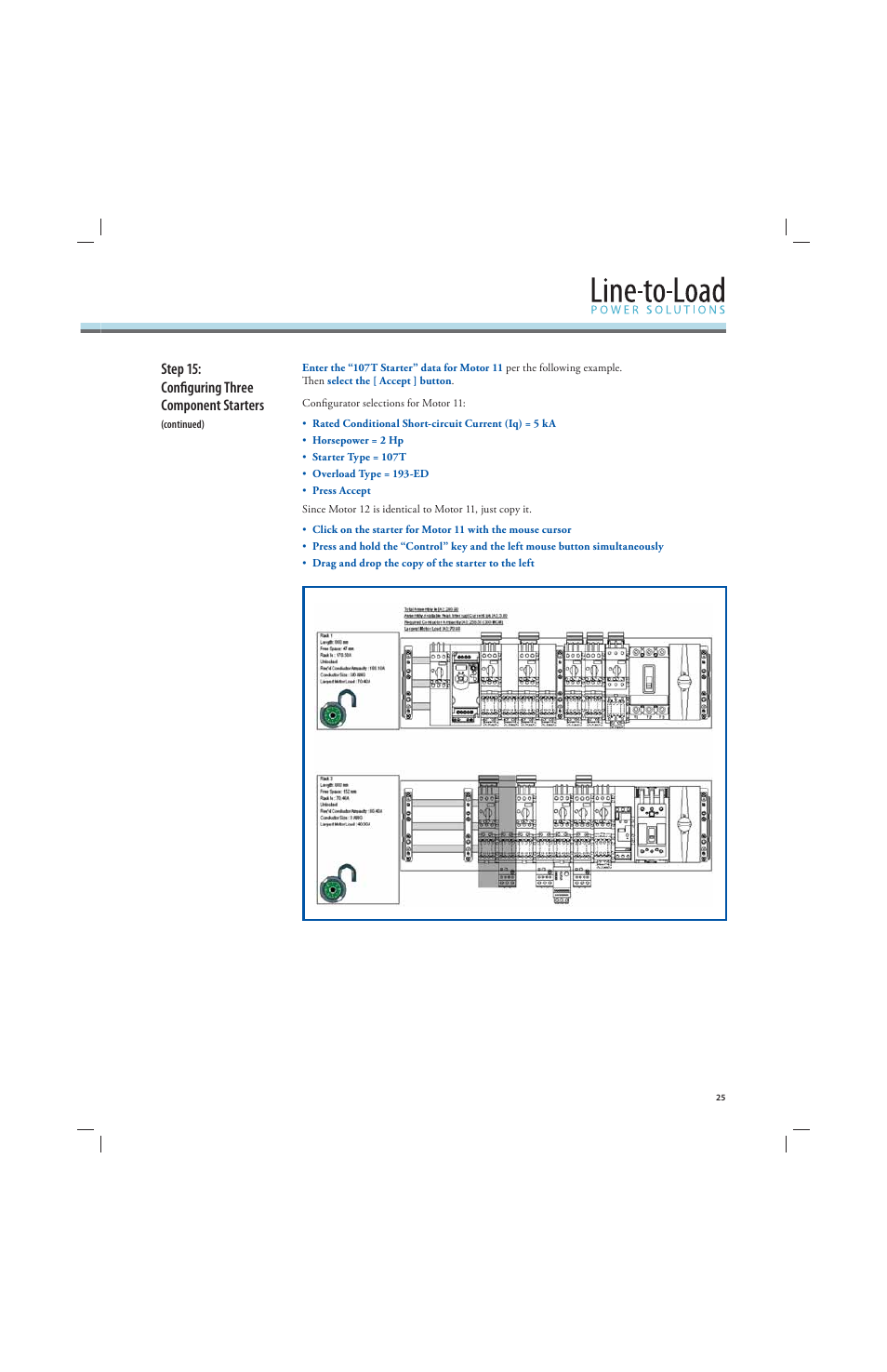 Step 15: confi guring three component starters | Rockwell Automation 141A Mounting Ssystem MCS Star Tutorial User Manual | Page 27 / 40
