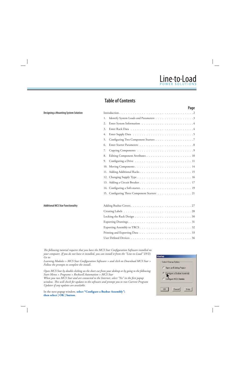 Rockwell Automation 141A Mounting Ssystem MCS Star Tutorial User Manual | Page 3 / 40
