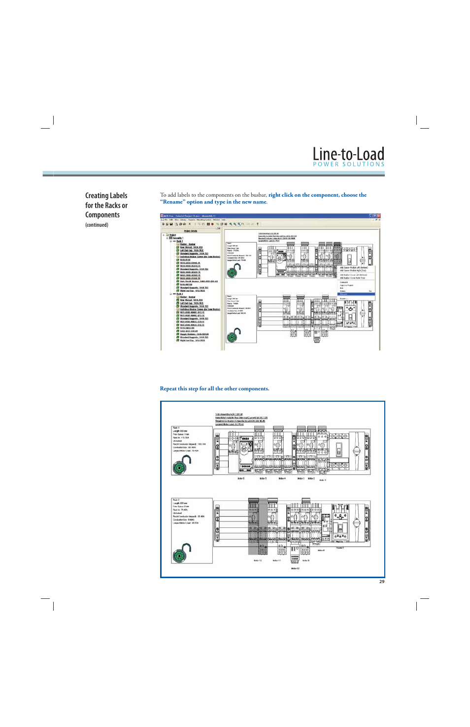 Creating labels for the racks or components | Rockwell Automation 141A Mounting Ssystem MCS Star Tutorial User Manual | Page 31 / 40