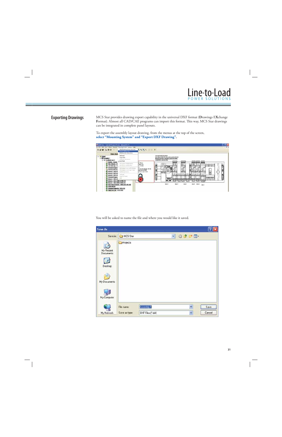 Exporting drawings | Rockwell Automation 141A Mounting Ssystem MCS Star Tutorial User Manual | Page 33 / 40