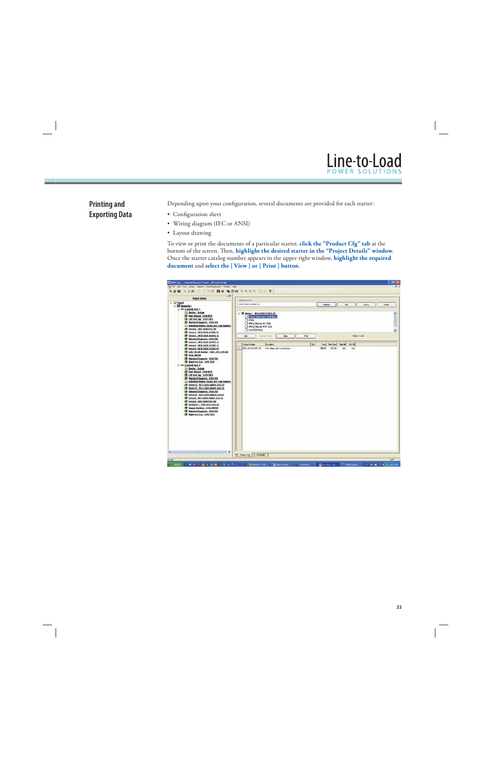 Printing and exporting data | Rockwell Automation 141A Mounting Ssystem MCS Star Tutorial User Manual | Page 35 / 40