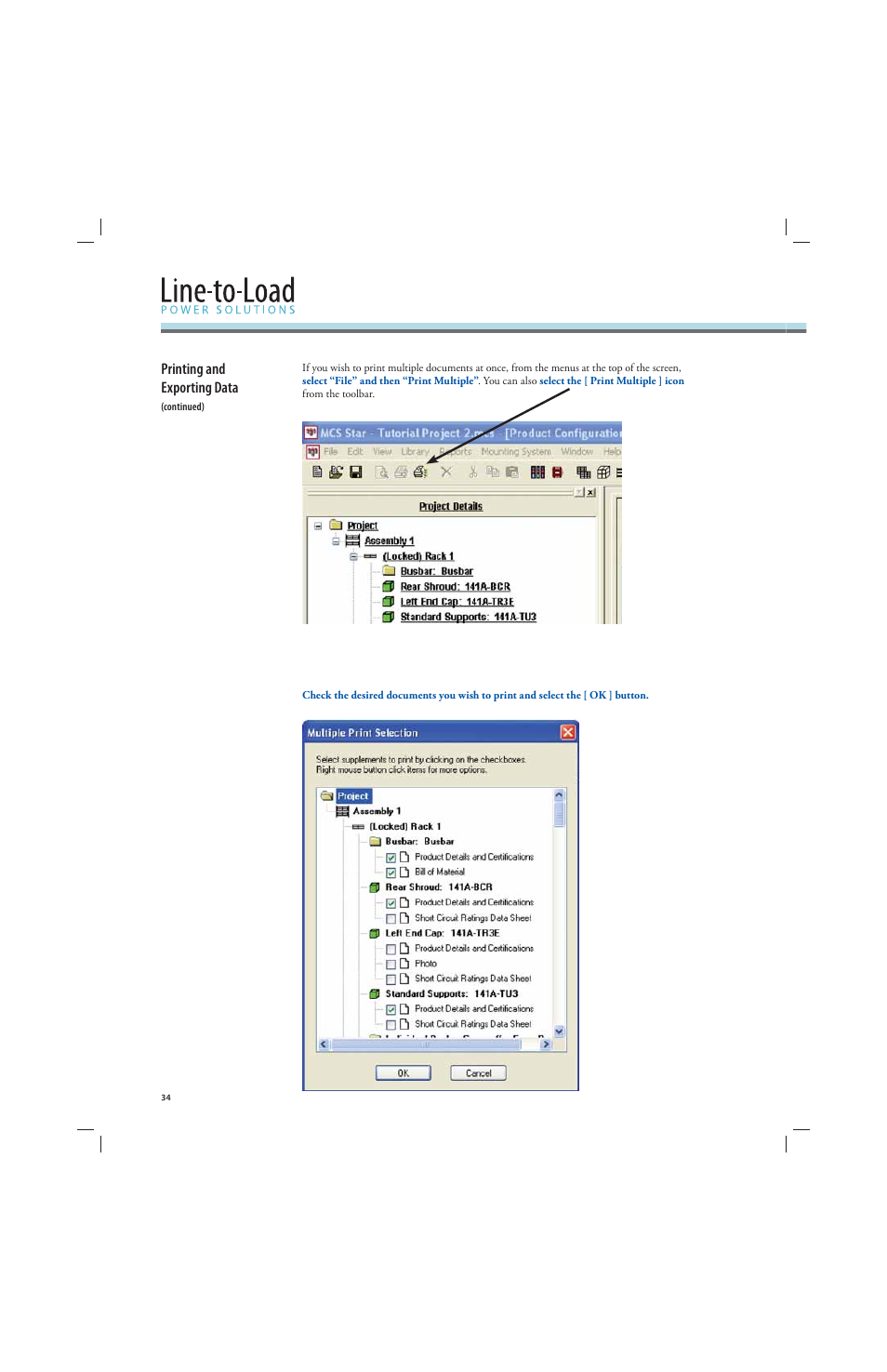 Printing and exporting data | Rockwell Automation 141A Mounting Ssystem MCS Star Tutorial User Manual | Page 36 / 40