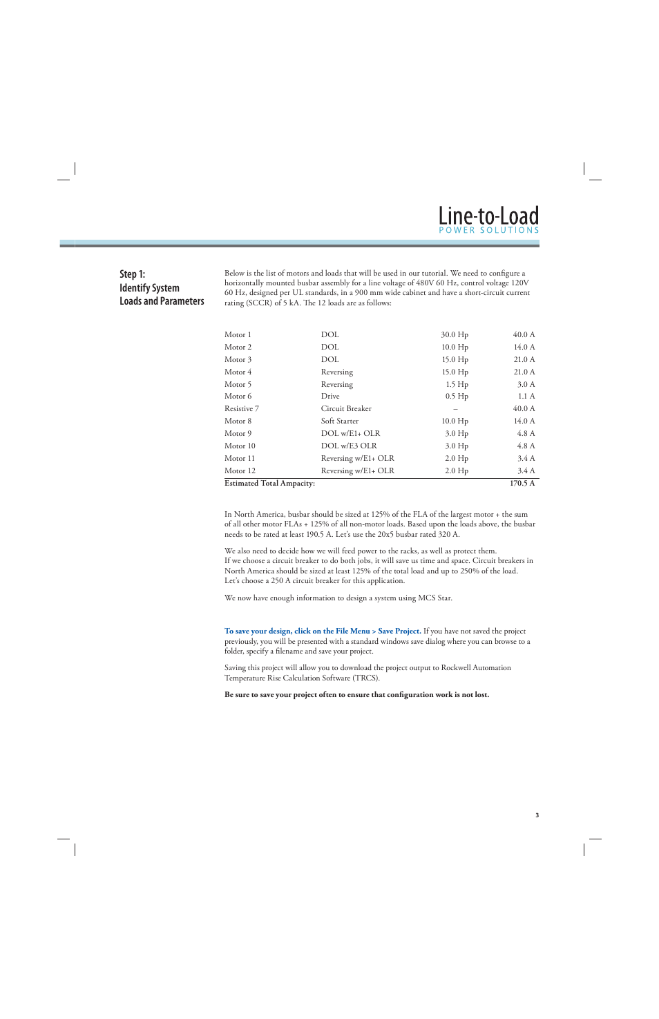 Step 1: identify system loads and parameters | Rockwell Automation 141A Mounting Ssystem MCS Star Tutorial User Manual | Page 5 / 40