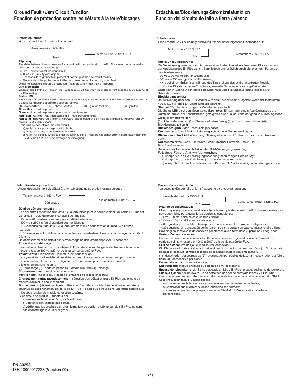 Rockwell Automation 193-EGJ E1 PLUS Ground Fault/Jam Accessory Module User Manual | Page 5 / 8