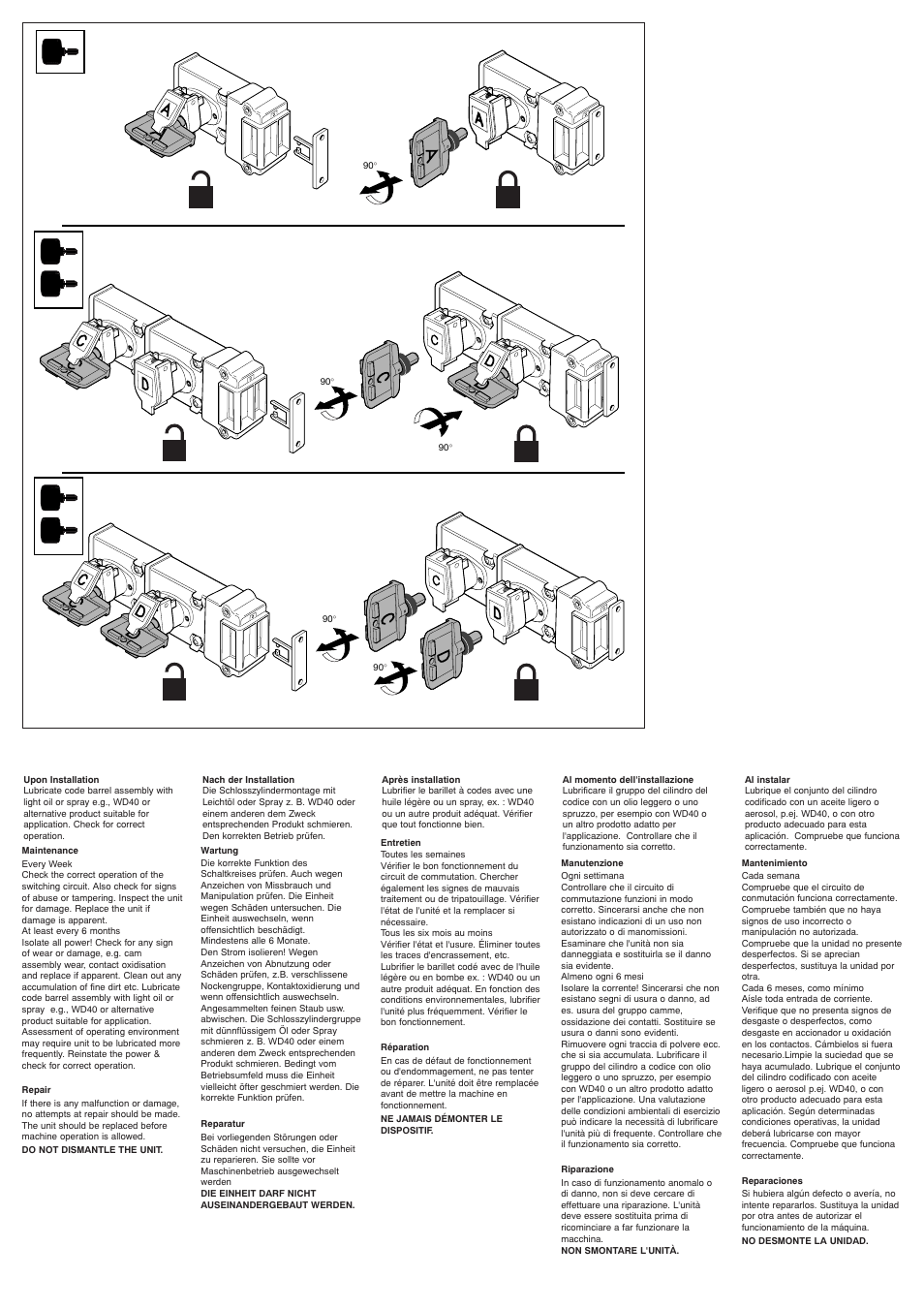 Rockwell Automation 440T-MSCLE100A Prosafe Slamlock User Manual | Page 3 / 4