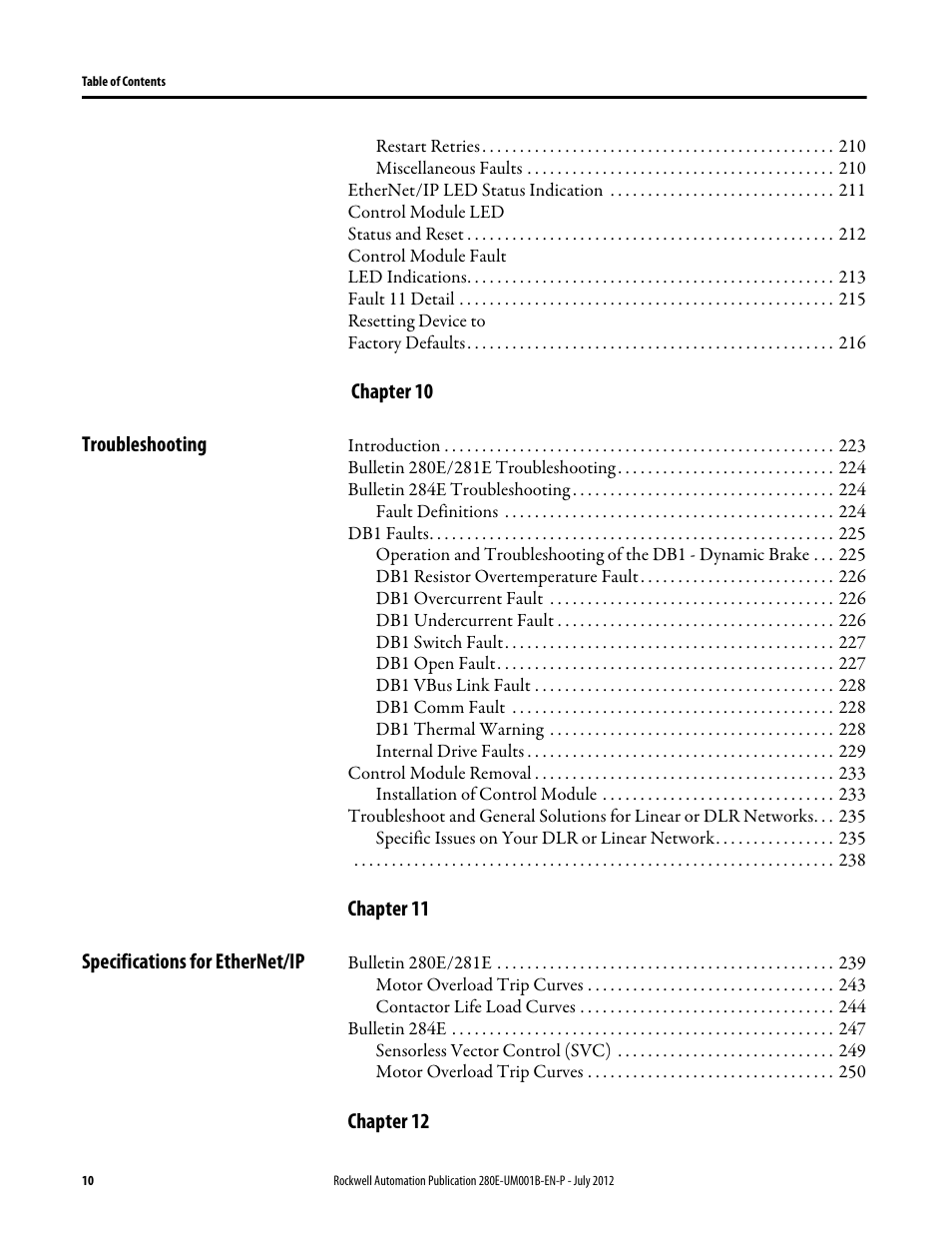 Rockwell Automation 284E ArmorStart with EtherNet/IP - User Manual User Manual | Page 10 / 348