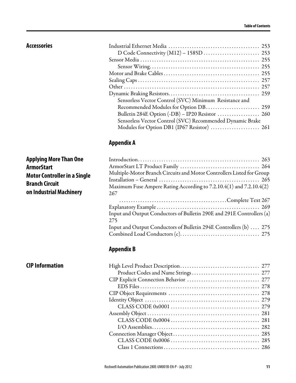 Rockwell Automation 284E ArmorStart with EtherNet/IP - User Manual User Manual | Page 11 / 348