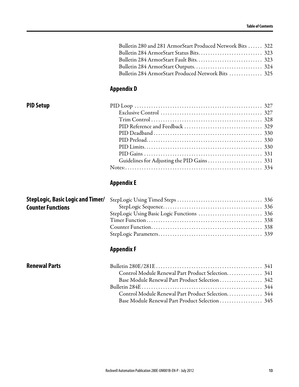 Rockwell Automation 284E ArmorStart with EtherNet/IP - User Manual User Manual | Page 13 / 348