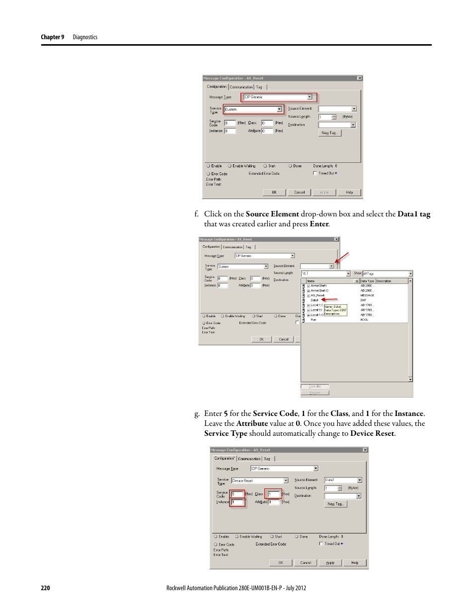 Rockwell Automation 284E ArmorStart with EtherNet/IP - User Manual User Manual | Page 220 / 348