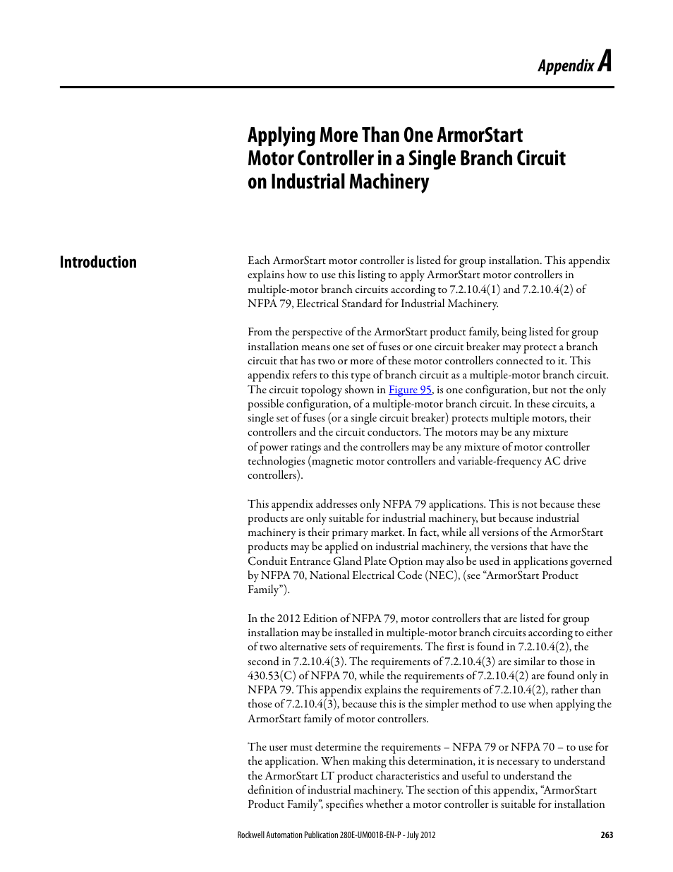 Appendix a, Introduction | Rockwell Automation 284E ArmorStart with EtherNet/IP - User Manual User Manual | Page 263 / 348