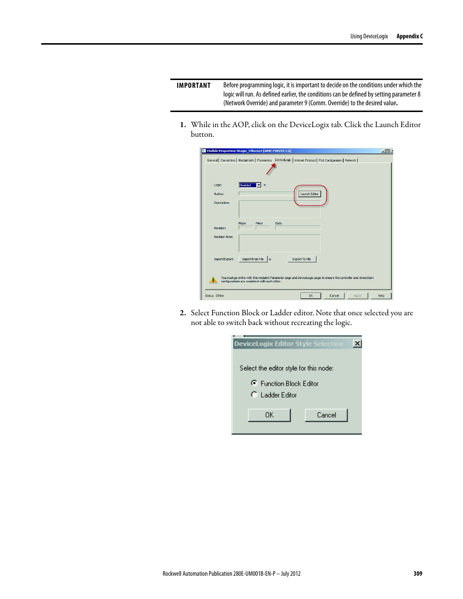 Rockwell Automation 284E ArmorStart with EtherNet/IP - User Manual User Manual | Page 309 / 348