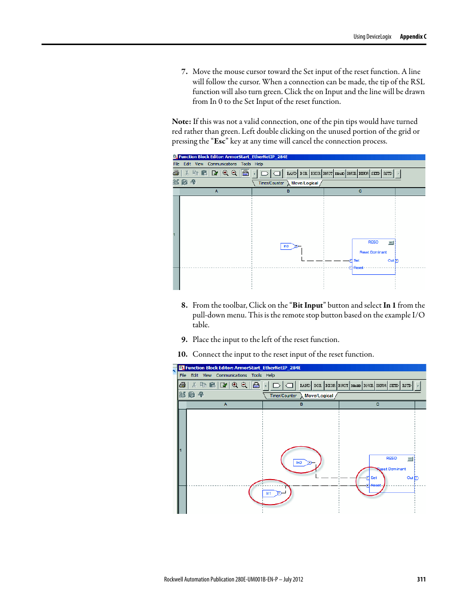 Rockwell Automation 284E ArmorStart with EtherNet/IP - User Manual User Manual | Page 311 / 348