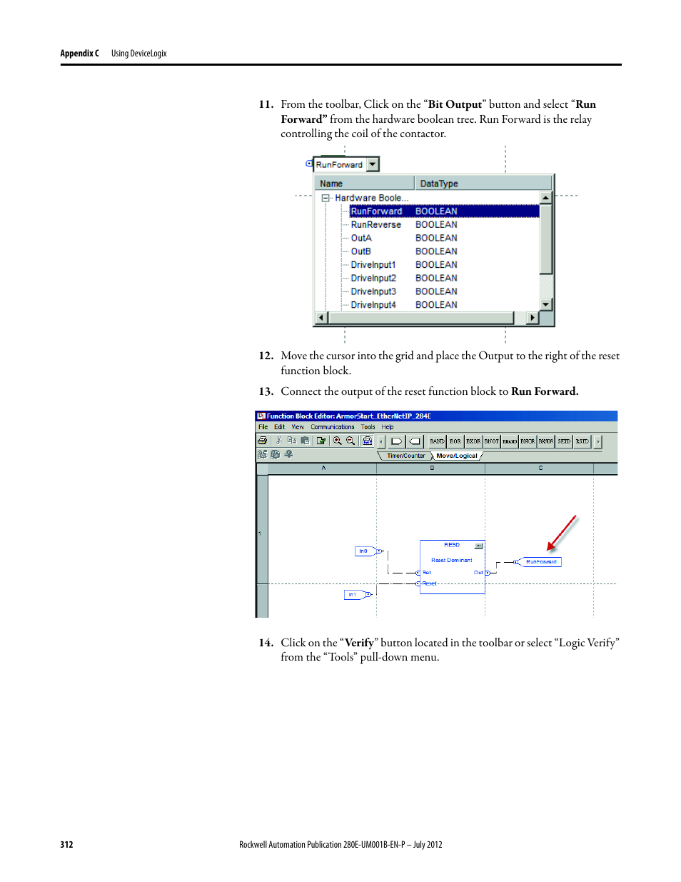 Rockwell Automation 284E ArmorStart with EtherNet/IP - User Manual User Manual | Page 312 / 348