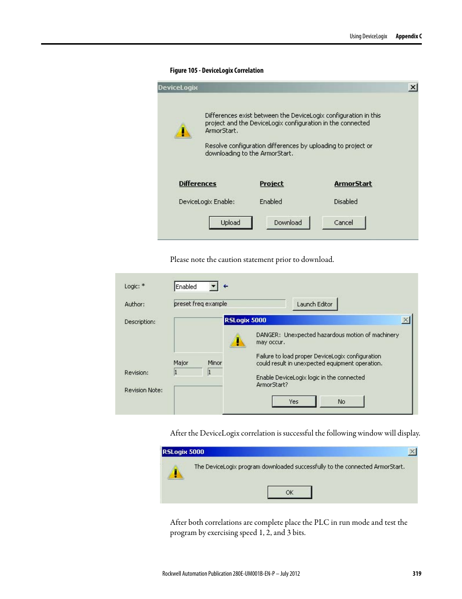 Figure 105, Is an e | Rockwell Automation 284E ArmorStart with EtherNet/IP - User Manual User Manual | Page 319 / 348