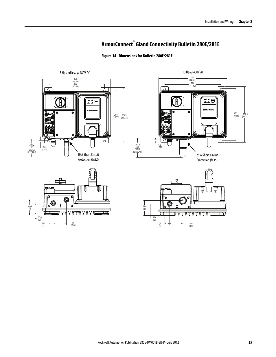 Armorconnect | Rockwell Automation 284E ArmorStart with EtherNet/IP - User Manual User Manual | Page 35 / 348