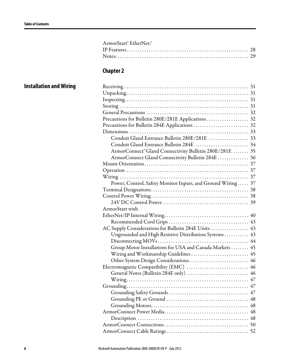 Rockwell Automation 284E ArmorStart with EtherNet/IP - User Manual User Manual | Page 6 / 348
