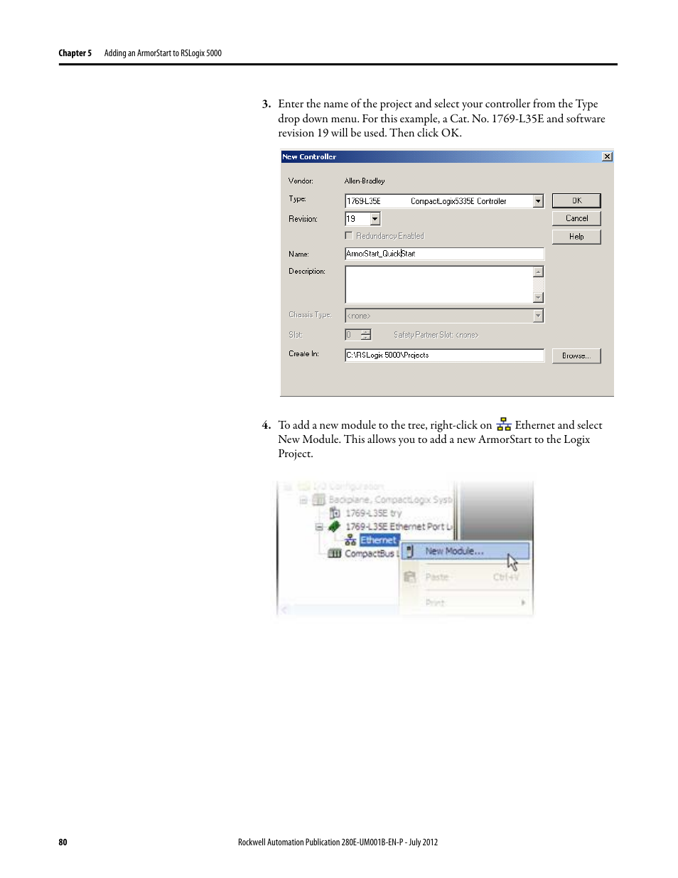 Rockwell Automation 284E ArmorStart with EtherNet/IP - User Manual User Manual | Page 80 / 348