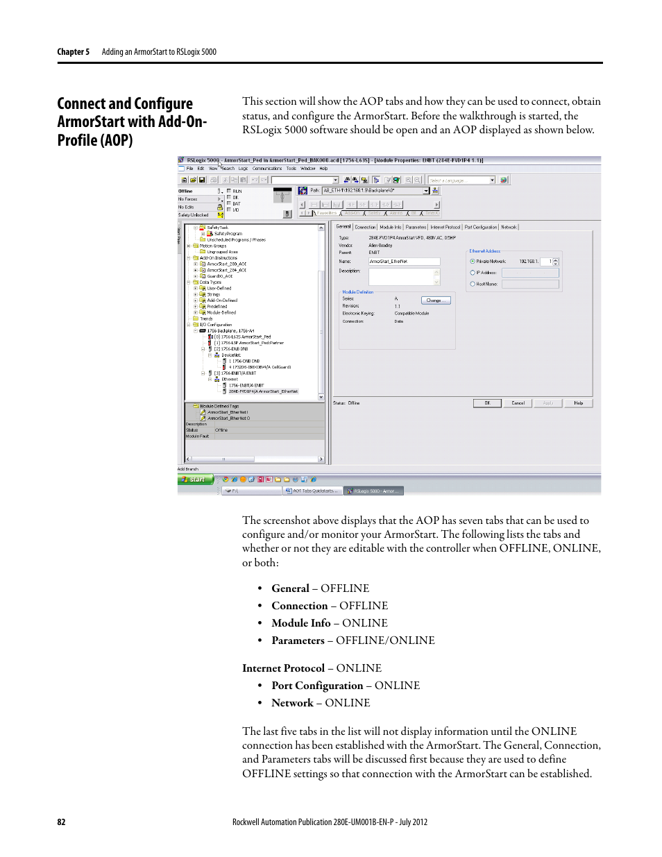 Rockwell Automation 284E ArmorStart with EtherNet/IP - User Manual User Manual | Page 82 / 348