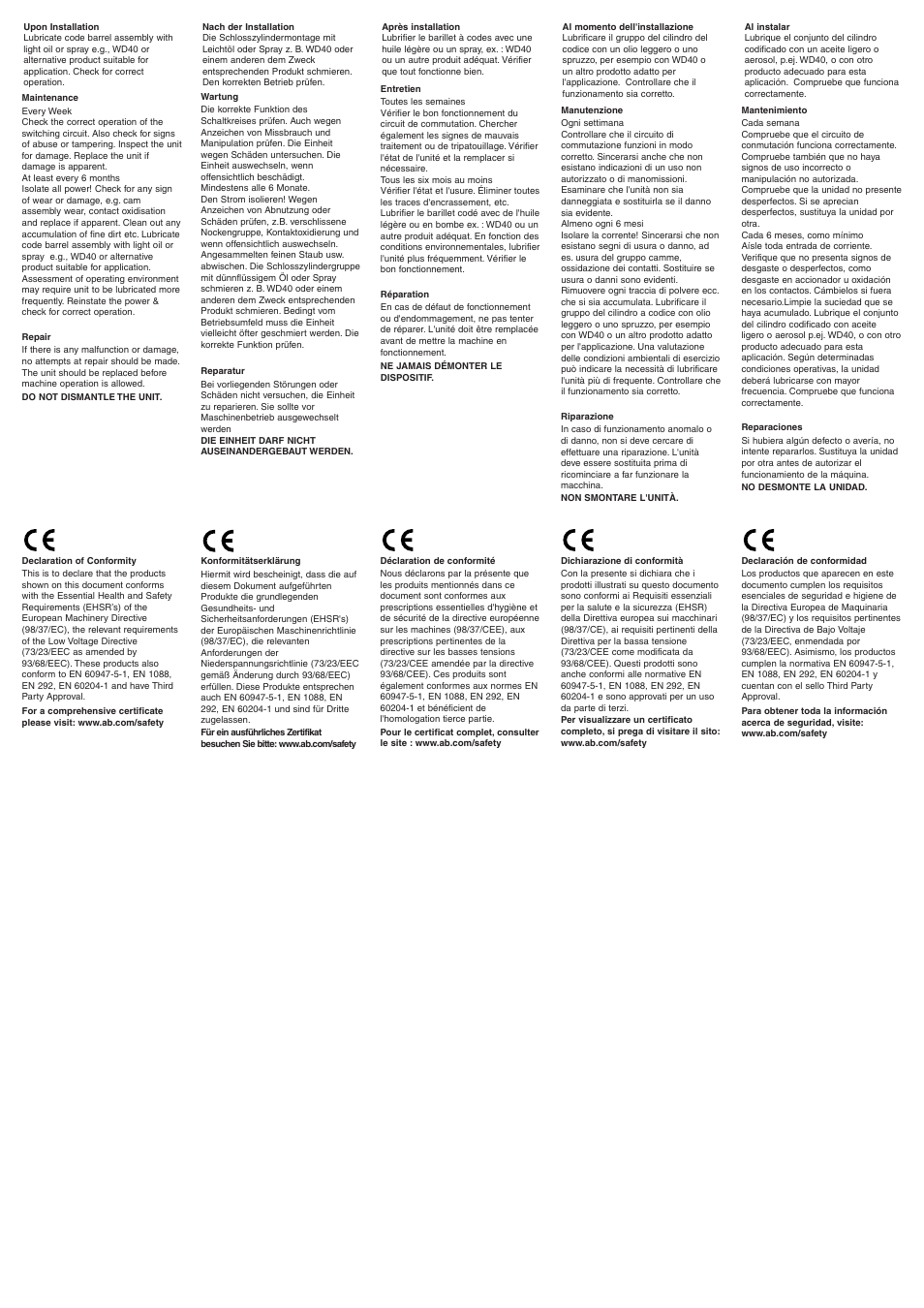 Rockwell Automation 440T Prosafe Multi Key Rotary Key Switches User Manual | Page 3 / 4