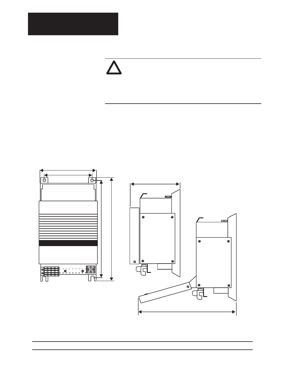 Dimensions | Rockwell Automation 1395 Digital DC Drive FRN 5-10.10/9.30 User Manual | Page 126 / 312