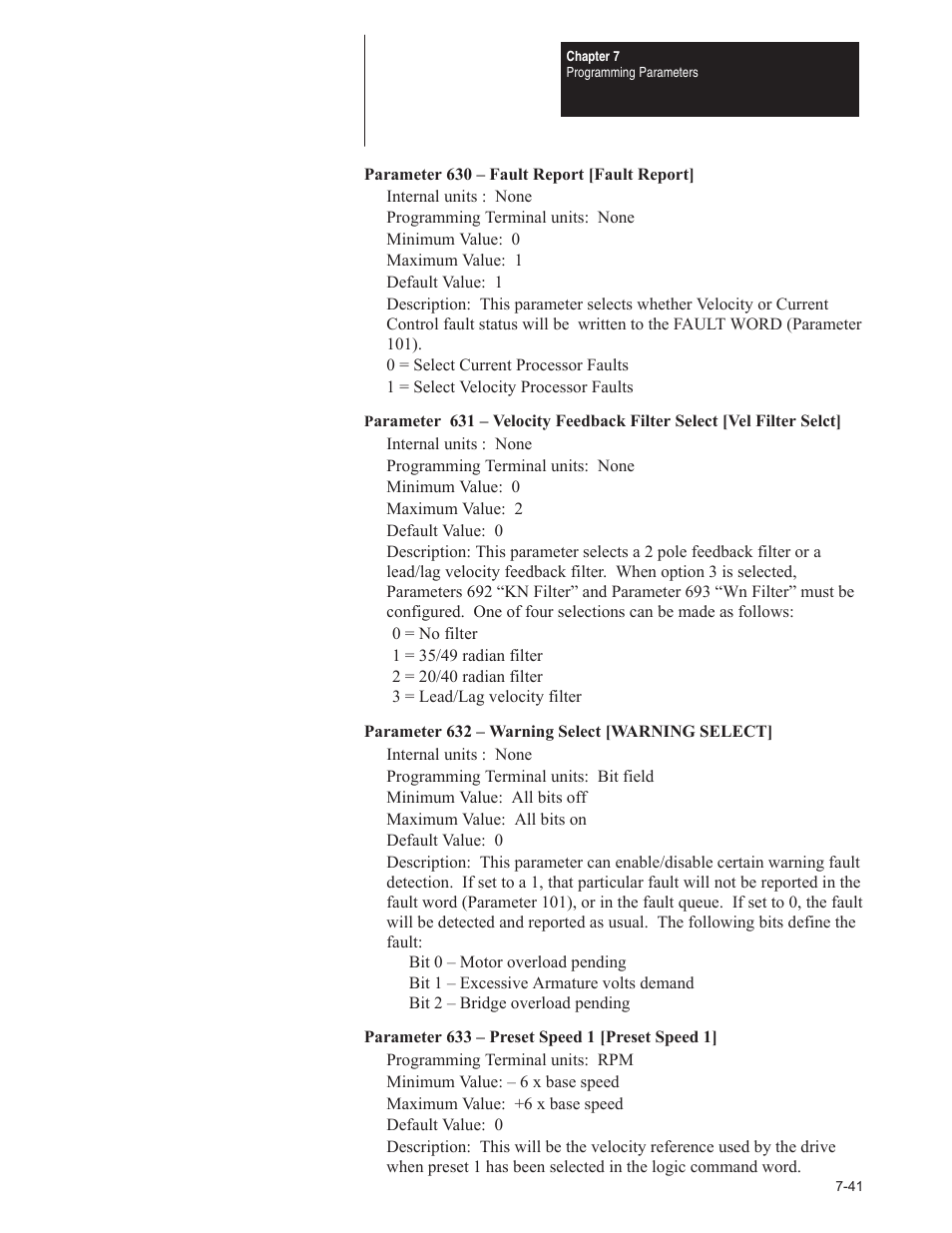 Rockwell Automation 1395 Digital DC Drive FRN 5-10.10/9.30 User Manual | Page 207 / 312