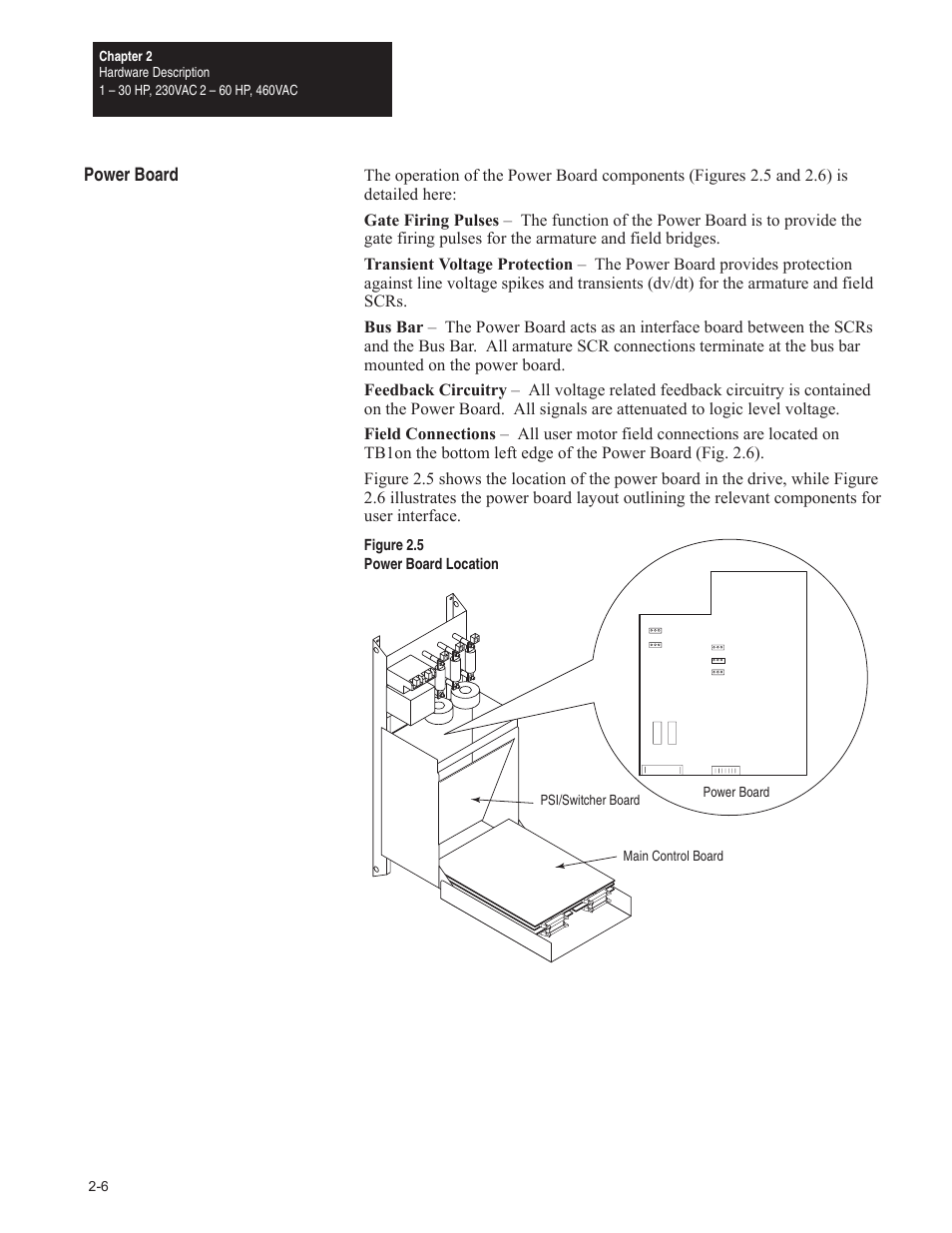 Power board | Rockwell Automation 1395 Digital DC Drive FRN 5-10.10/9.30 User Manual | Page 28 / 312