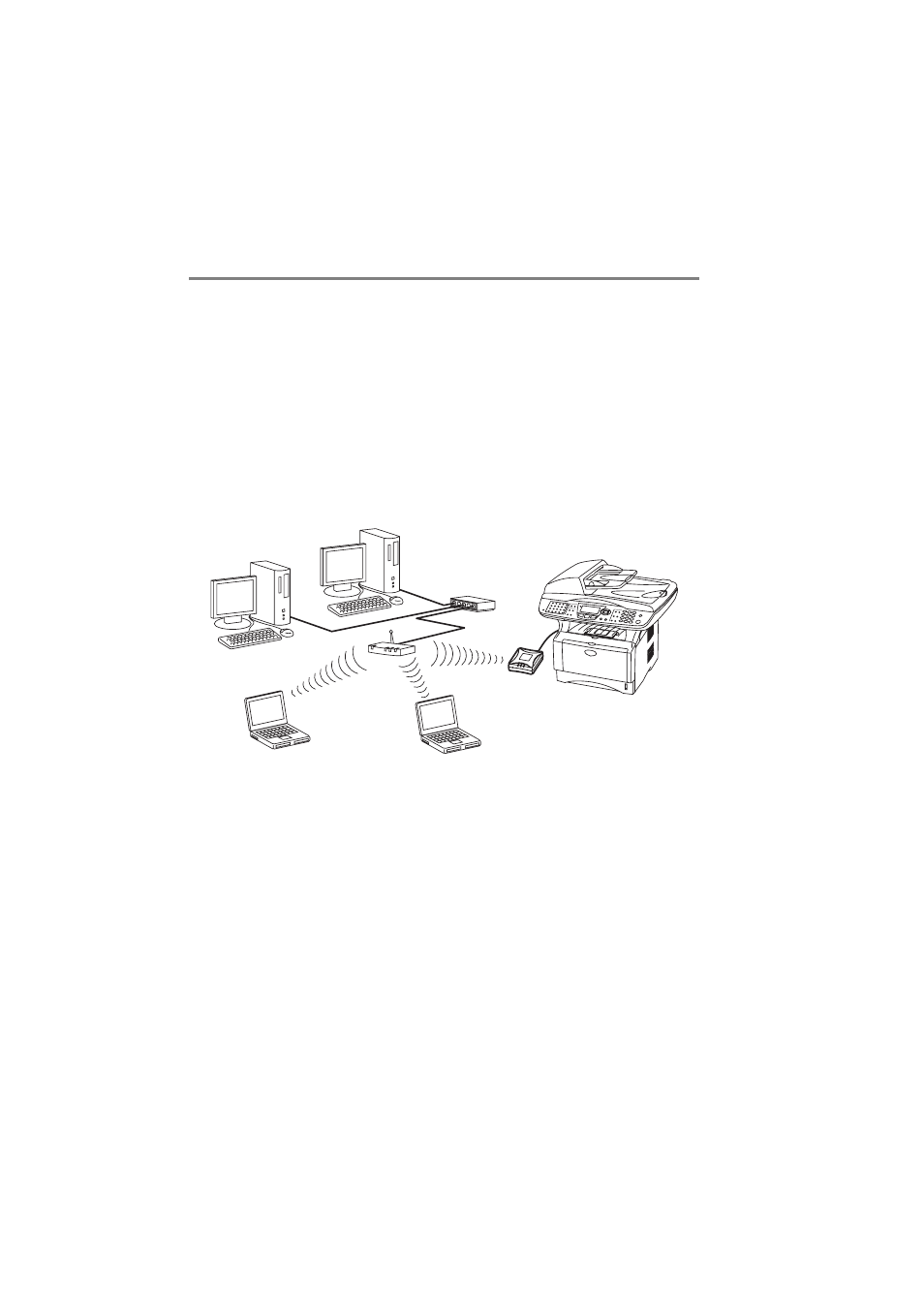 Wireless lan terms and concepts, Infrastructure mode, Wireless lan terms and concepts -4 | Infrastructure mode -4 | Brother NC-2200W User Manual | Page 15 / 75