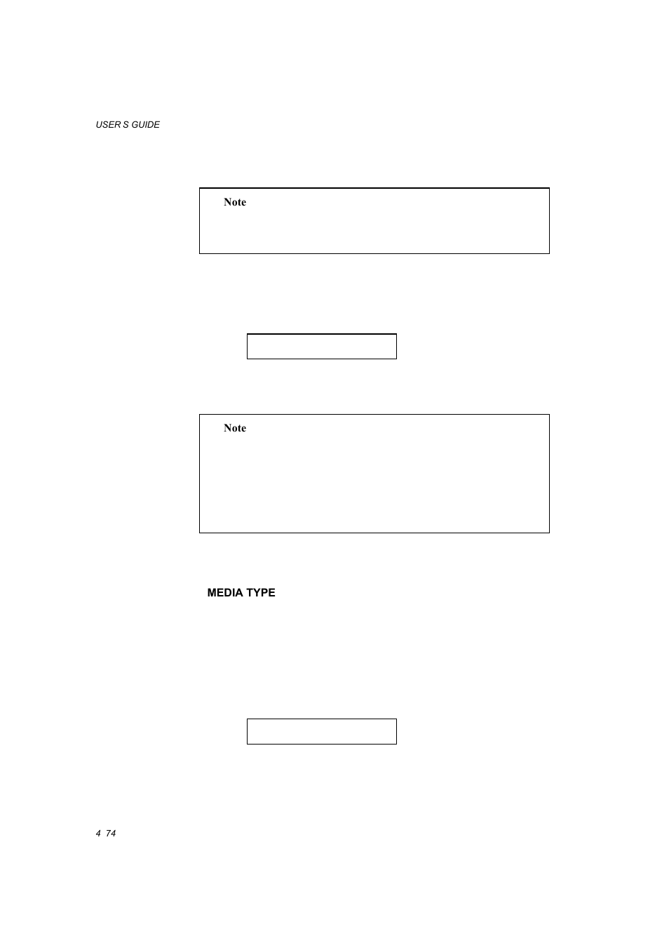 Media type -74 | Brother HL-1660E User Manual | Page 141 / 258
