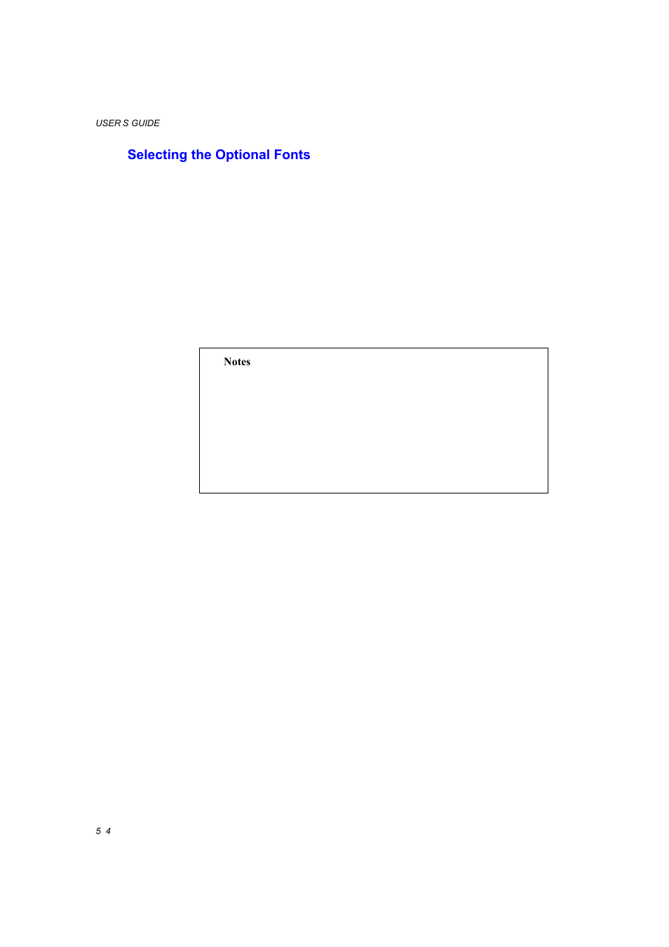 Selecting the optional fonts, Selecting the optional fonts -4, Selecting the optional fonts” in chapter 5 | Brother HL-1660E User Manual | Page 160 / 258