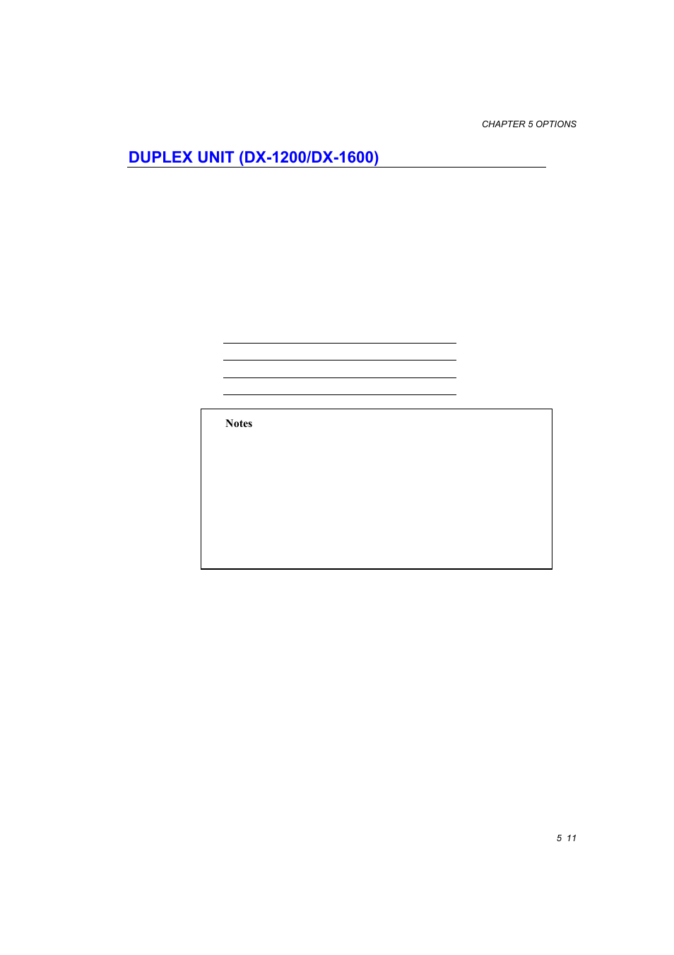 Duplex unit, Duplex unit (dx-1200/dx-1600) -11 | Brother HL-1660E User Manual | Page 167 / 258