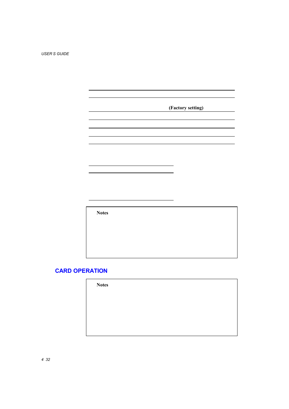 Card operation, Card operation -32, Or hdd card | Set a flash memory card or a hdd card. (4-32), See 4-32.) | Brother HL-1660E User Manual | Page 99 / 258