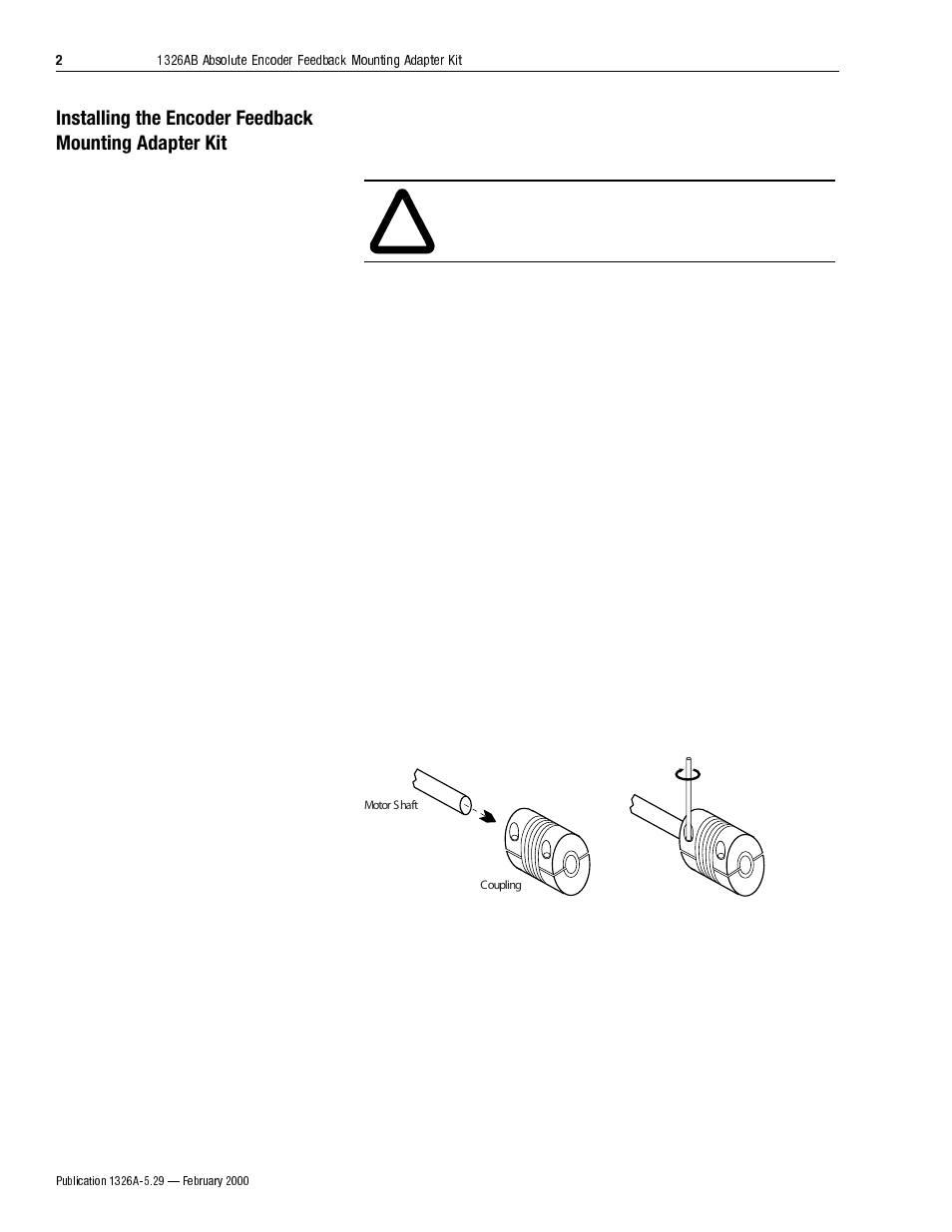 Rockwell Automation 1326AB, 1394, 842A Absolute Encoder Feedback Adapter Kit User Manual | Page 2 / 4
