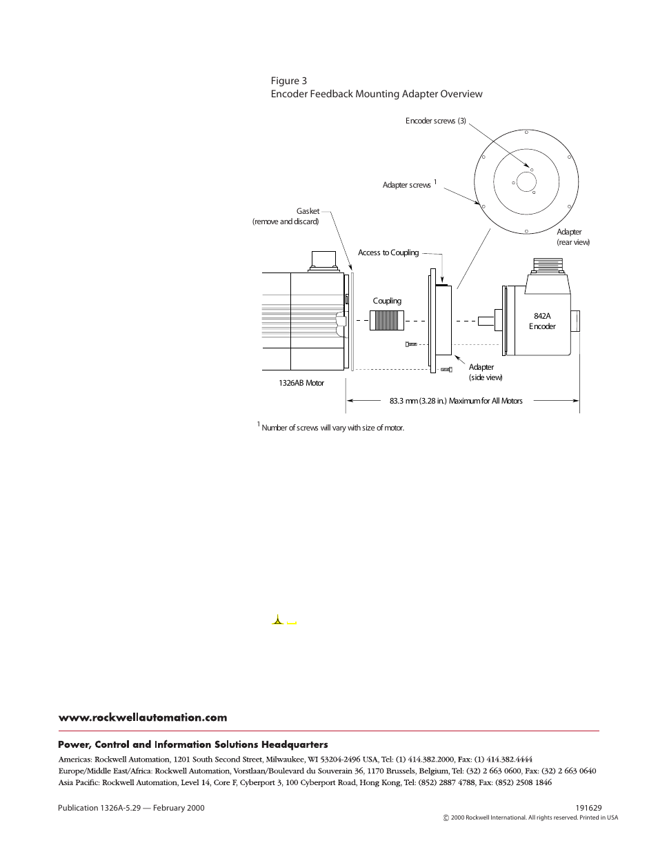 Rockwell Automation 1326AB, 1394, 842A Absolute Encoder Feedback Adapter Kit User Manual | Page 4 / 4