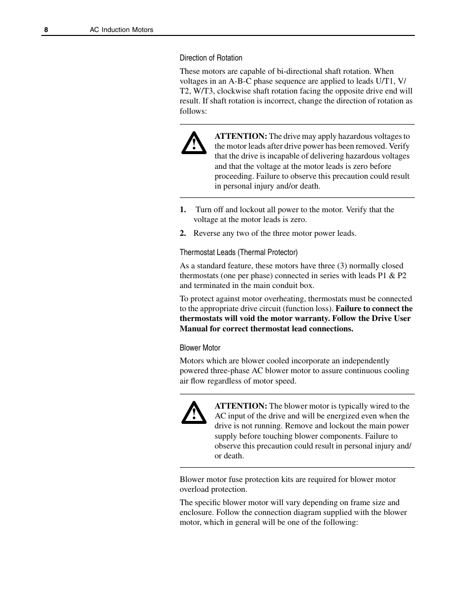 Rockwell Automation 1329L AC Induction Motors User Manual User Manual | Page 8 / 24