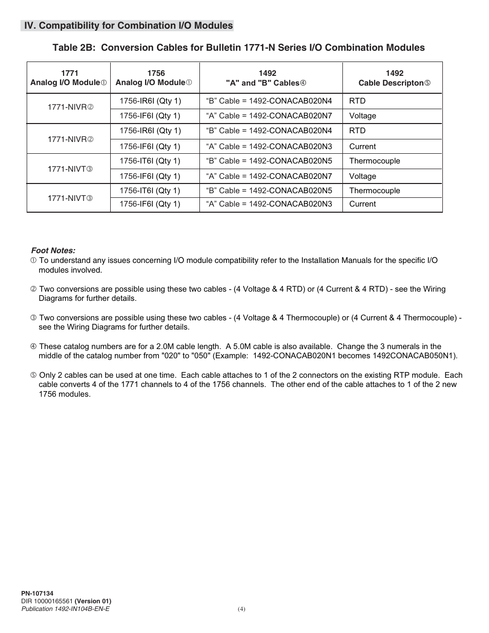 Rockwell Automation 1492- 1771-N Series I/O to 1756 ControlLogix I/O User Manual | Page 4 / 20